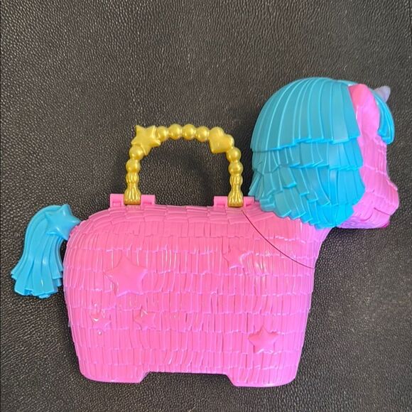 Polly Pocket Unicorn Partyland Pink and Blue Kids Toy Set - Picture 4 of 15